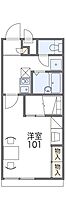 レオパレスひだまり 108 ｜ 兵庫県加古川市加古川町木村144-1（賃貸アパート1K・1階・22.70㎡） その2