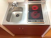 2口電気コンロ