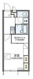 レオパレスメゾン福崎 1Kの間取図画像
