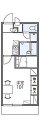 レオパレス宮南 1Kの間取図画像
