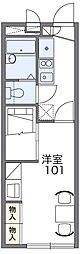 レオパレスエコハウス京華 1Kの間取図画像