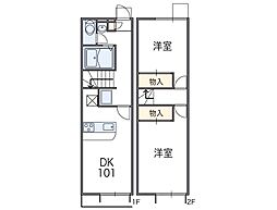 レオパレスセラフI 1階/101