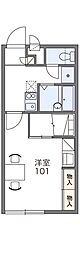 レオパレスチェディ・grove2 1Kの間取図画像