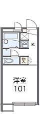 レオパレス高橋 1Kの間取図画像