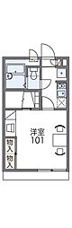 レオパレスサマールK 1Kの間取図画像