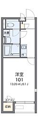 レオネクストアルページュ 1Kの間取図画像