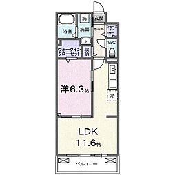 間取図画像 1LDK