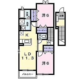 アン．ソレイユ 2階