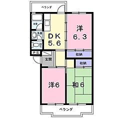 第一コーポ学苑 3階/303