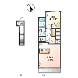 シャイン　ハートII 2階/-