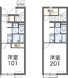 レオネクストヴィダフェリス 1Kの間取図画像
