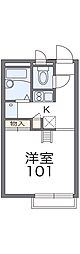 レオパレスル・ベル 1Kの間取図画像