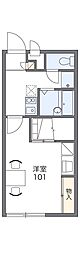 レオパレスイケジリ 1Kの間取図画像