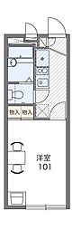 レオパレス馬田 1Kの間取図画像