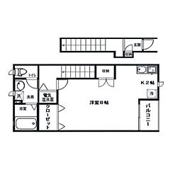 ル・シエール姫路 ワンルームの間取図画像