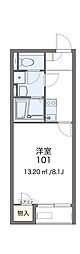 レオネクスト瑞穂 1Kの間取図画像
