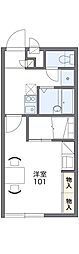 レオパレスしそう 1Kの間取図画像