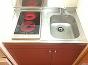 2口電気コンロ