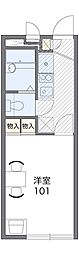 レオパレスリバーサイド播磨 1Kの間取図画像