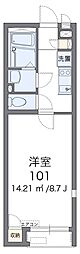 レオネクストヨセミテ 1Kの間取図画像