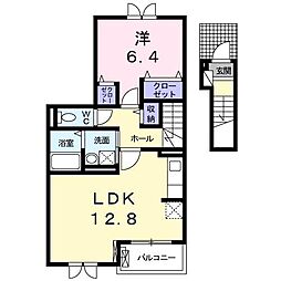 メゾン・ド・リアン11 1LDKの間取図画像