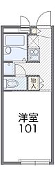 レオパレスDreamRoom 1Kの間取図画像