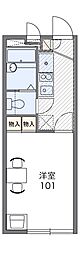 レオパレス南五葉 1Kの間取図画像