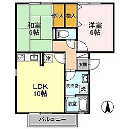 フリーデン3 2LDKの間取図画像