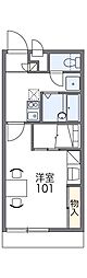 レオパレスシャルマン 1Kの間取図画像
