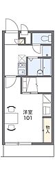 レオパレスグランパルティータ1 1Kの間取図画像
