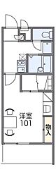 レオパレスcrane1 1Kの間取図画像