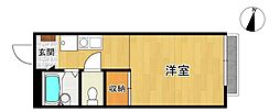 ラ・ミア・カーサ 1Kの間取図画像