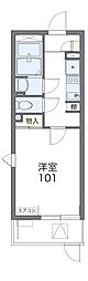 レオネクストフローラ鈴蘭台 1Kの間取図画像