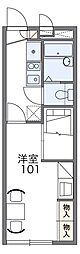 レオパレスゾネグランツ 1Kの間取図画像
