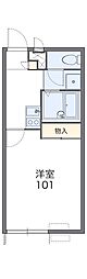 レオパレスひまわり下井沢 1Kの間取図画像