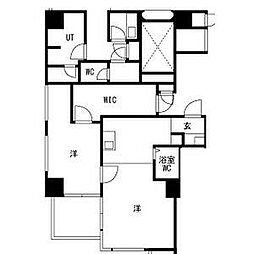 クレドール西明石3 1LDKの間取図画像