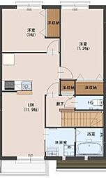 アレグリア 2LDKの間取図画像
