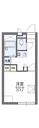 レオパレスこうべ御蔵 1Kの間取図画像