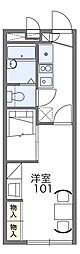レオパレスYK 1Kの間取図画像