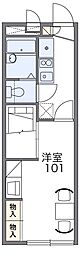 レオパレスオアシス2 1Kの間取図画像
