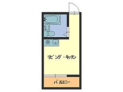 サンパレス神爪 ワンルームの間取図画像