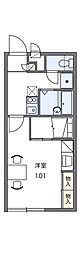 レオパレス善乃 1Kの間取図画像