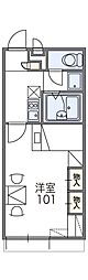 レオパレスサニーハイツ 1Kの間取図画像