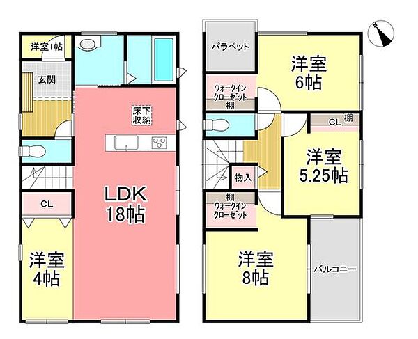 間取りを拡大表示