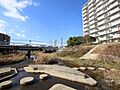 川には親水公園...