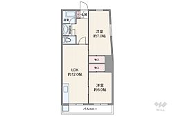 間取図画像 2LDK