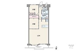 マイシティ伊丹壱番館 2LDKの間取図画像
