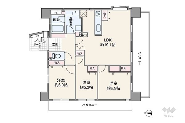 間取りを拡大表示
