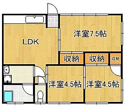 カトレアアパート  ｜ 福岡県北九州市八幡東区宮田町（賃貸アパート3LDK・1階・57.00㎡） その2