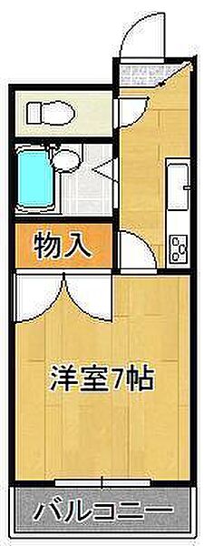 シャトレ松尾II ｜福岡県北九州市八幡東区松尾町(賃貸マンション1K・4階・21.84㎡)の写真 その2